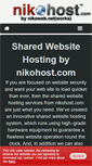Mobile Screenshot of nikohost.com