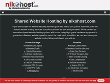 Tablet Screenshot of nikohost.com